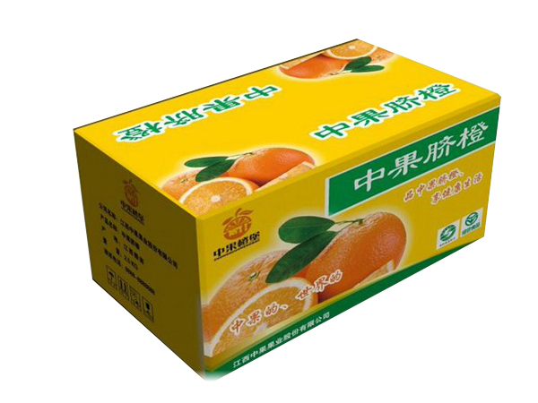 中果脐橙彩箱